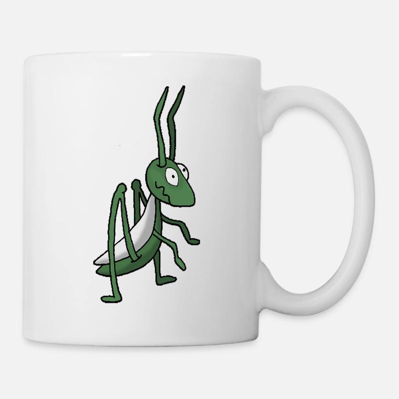 Grashüpfer - Tasse - Weiß