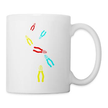 Icône de pince - Mug blanc - blanc - Droite