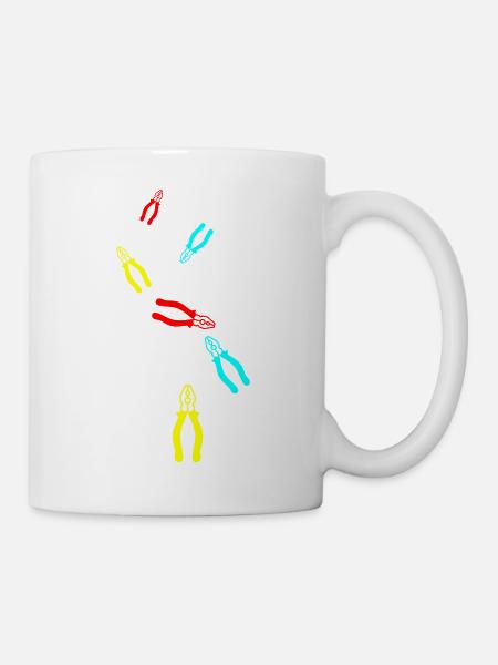 Zange Icon - Tasse - Weiß
