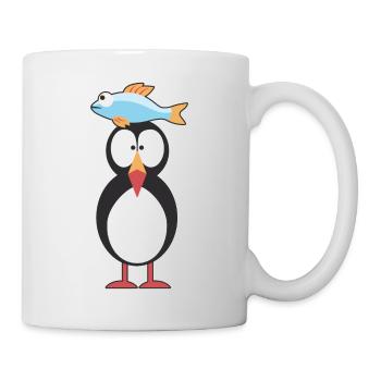 Puffin Papageitaucher Papageientaucher - Tasse - Weiß - Rechts
