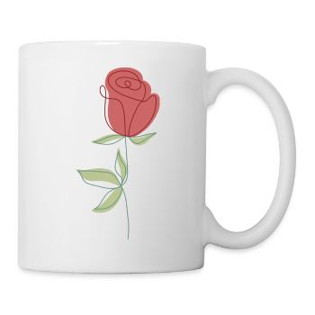 Fleur - Mug blanc - blanc - Droite
