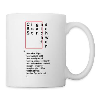 CSS ist gar nicht schwer - Tasse - Weiß - Rechts