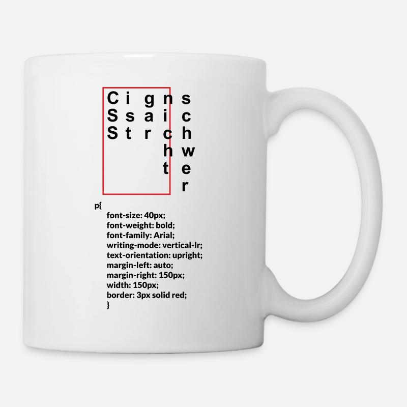 CSS ist gar nicht schwer - Tasse - Weiß
