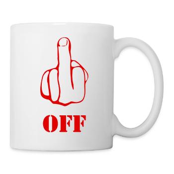 Fuck Off - Tasse - Weiß - Rechts