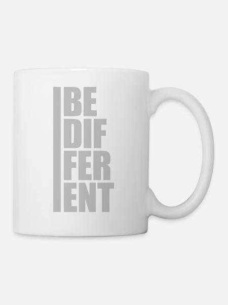 Be different Logo Design - Tasse - Weiß
