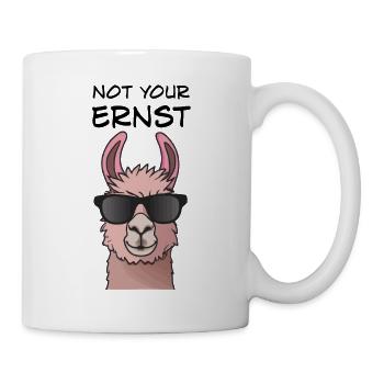 Not Your Ernst - Llama Alpaka Denglisch Spruch - Tasse - Weiß - Rechts