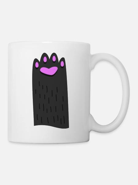 High Five Katzenpfote! - Tasse - Weiß