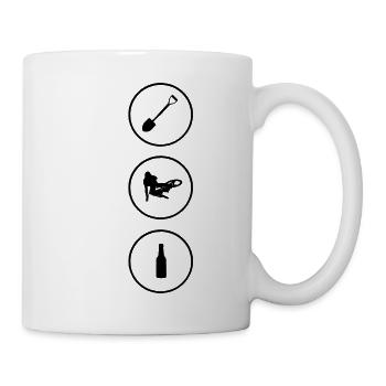 Dig ride enjoy - Tasse - Weiß - Rechts