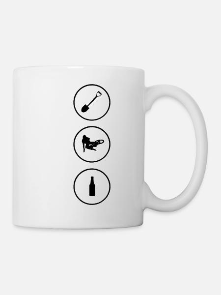 Dig ride enjoy - Tasse - Weiß