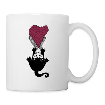 Tearing Love -Gold Knospe - Tasse - Weiß - Rechts