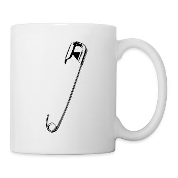 Épingle de sûreté - Mug blanc - blanc - Droite