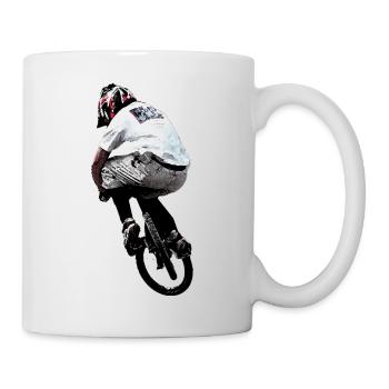 bmx race racing vtt motocross mtb bike rad - Mug blanc - blanc - Droite