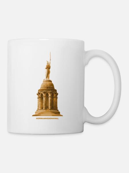 Hermannsdenkmal Teutoburger Wald Nordrhein-Westfal - Tasse - Weiß