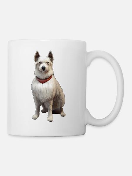 Berger Picard Hund - Berger Picard - Kop/krus - hvid