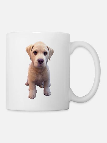 Labrador Hund - Labrador - Tasse - Weiß
