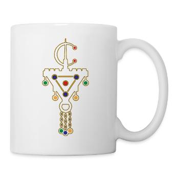 FIBULA BEREBERE JUWEL AMAZIGH MAROKKO 2022 - Tasse - Weiß - Rechts