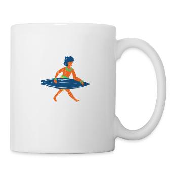 I Don't Always Surf Oh Wait Yes I Do - Tasse - Weiß - Rechts