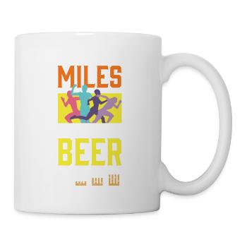 Lustiges Marathon Läufer Laufen Cross Country - Tasse - Weiß - Rechts
