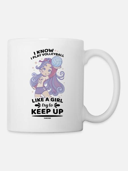 Volleyball - Tasse - Weiß