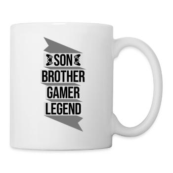 son brother gamer legend - Tasse - Weiß - Rechts