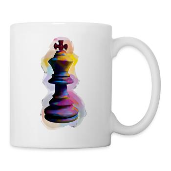 Art Chess Piece King - Mug blanc - blanc - Droite
