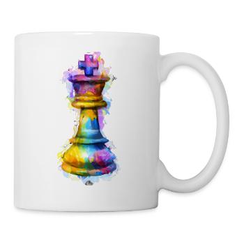 Art Chess Piece King - Mug blanc - blanc - Droite