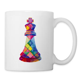 Art Chess Piece King - Mug blanc - blanc - Droite
