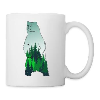 Bär - Tasse - Weiß - Rechts