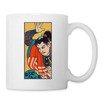 Samurai - Tasse - Weiß - Rechts