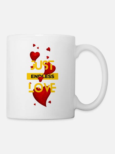 Endlose Liebe - Tasse - Weiß
