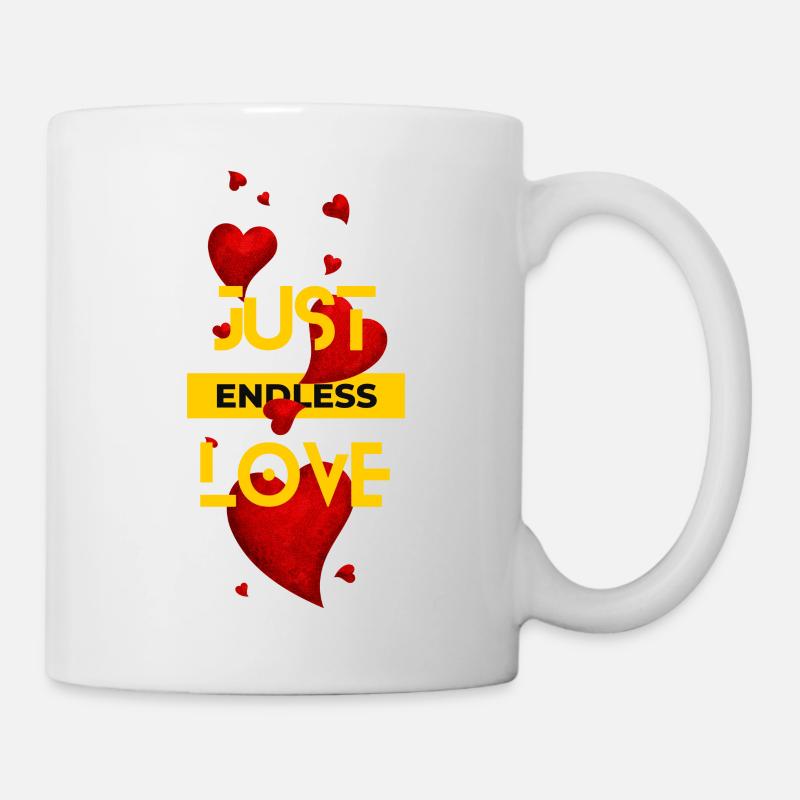 Endlose Liebe - Tasse - Weiß