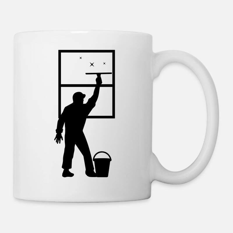 Fensterputzer - Tasse - Weiß