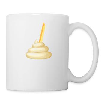Mayo mit Pommes? Mayonnaise Love - Tasse - Weiß - Rechts