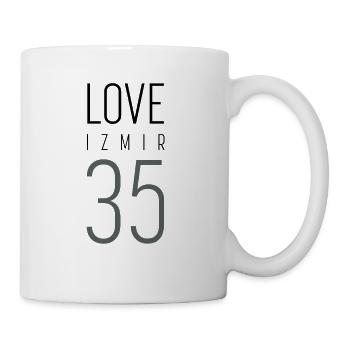 LOVE Izmir 35; türkische Städte; Sehirler - Tasse - Weiß - Rechts