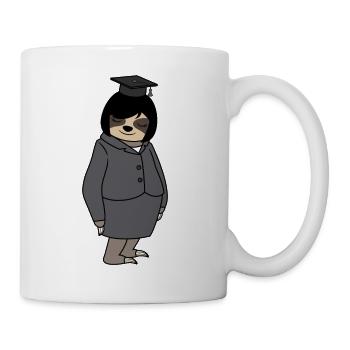 Graduation Women's Sloth Woman Doctor's Hat Passed - Mug - white - Right
