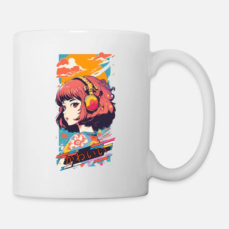 Lofi d’anime - Mug blanc - blanc
