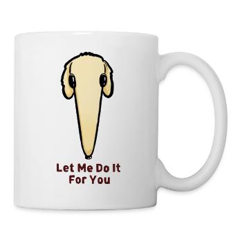 Let me do it for you - Borzoi face - Mug - white - Right