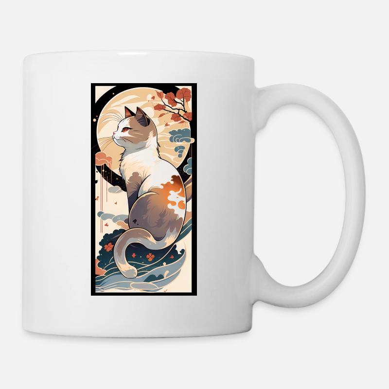 Chaton rêveur - Mug blanc - blanc