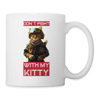 Ne plaisante pas avec mon chat - Mug blanc - blanc - Droite