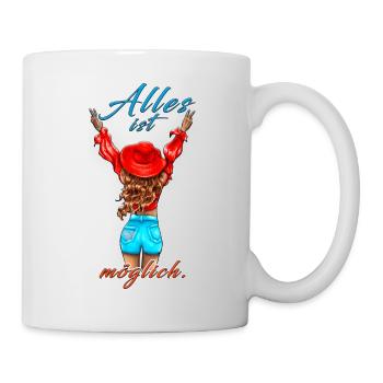 Anything is possible blonde - Mug - white - Right