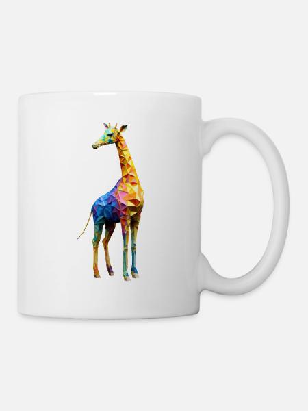 Origami Giraffe - Tasse - Weiß