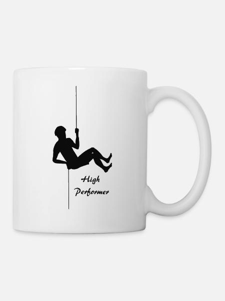 High Performer Kletterer - Tasse - Weiß