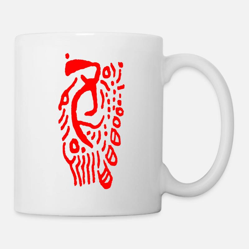 Tribal Mystisch - Abstrakt - Tasse - Weiß
