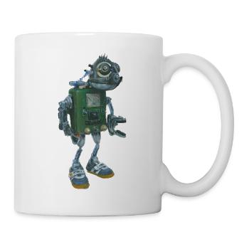 Robot abandonné - Mug blanc - blanc - Droite