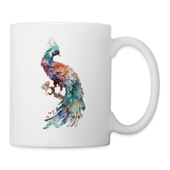 Aquarelle Oiseau - Mug blanc - blanc - Droite