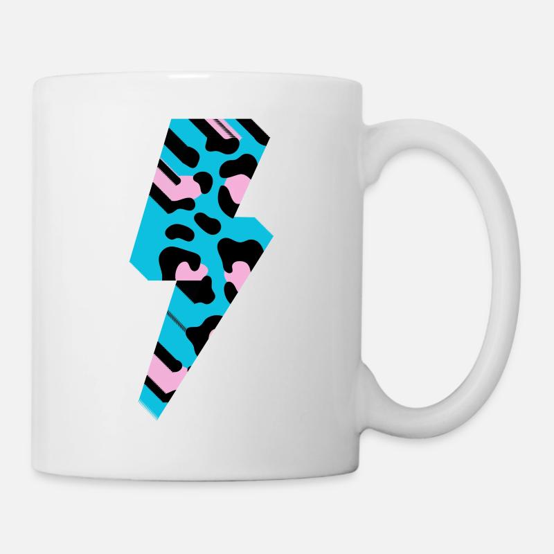 Leopard Blitz 3D - Tasse - Weiß