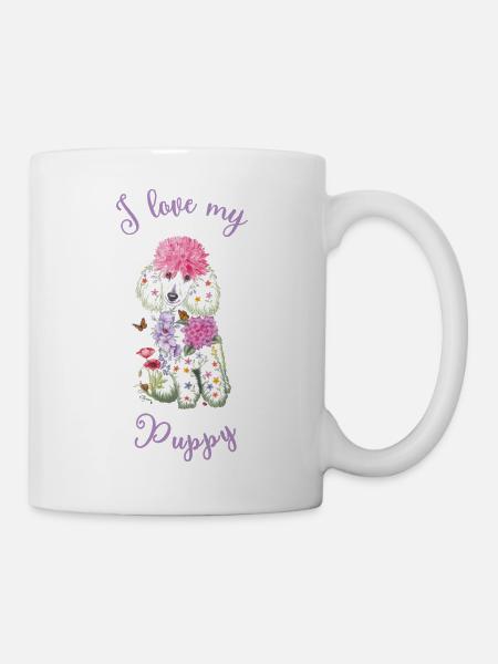 I love my Puppy - Mug - white