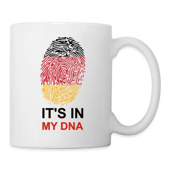Deutschland Fingerabdruck DNA - Tasse - Weiß - Rechts