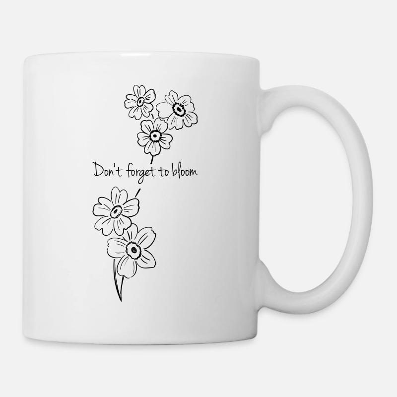 N’oubliez pas de fleurir - Mug blanc - blanc