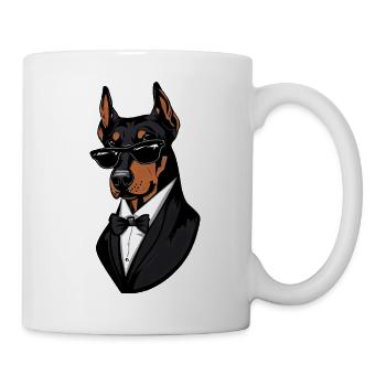 Dobermann: Der Geheimdienstagent - Tasse - Weiß - Rechts